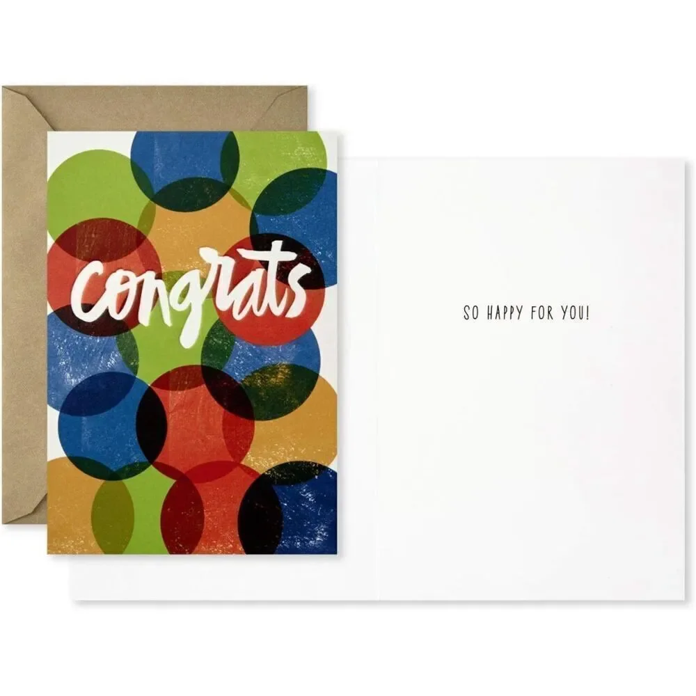 Hallmark Graduation Cards Assortment (12 Cards w/ Envelopes, 4 Designs) Congrats